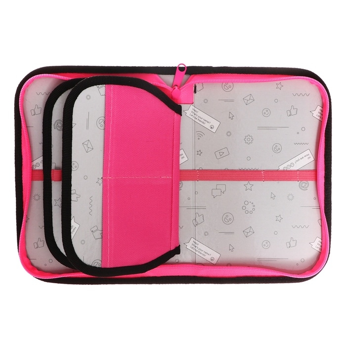 Пенал 3 секции, вкладка внутри, 140 х 210 х 40 мм, тканевый, Calligrata TOP Block  Пенал 3 секции, вкладка внутри, 140 х 210 х 40 мм, тканевый, Calligrata TOP Block "Кеды"