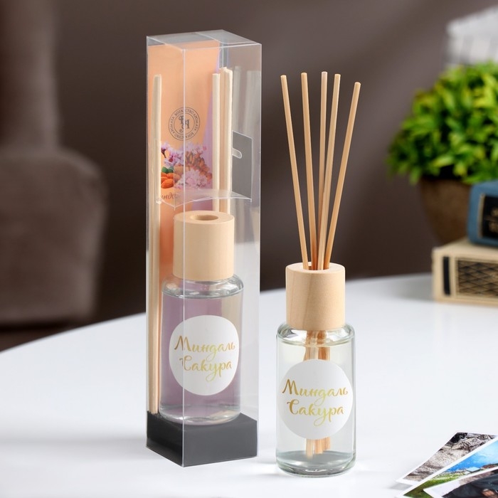 Диффузор ароматический Диффузор ароматический "Модерн", 50 мл, Миндаль и сакура, "Богатство Аромата"