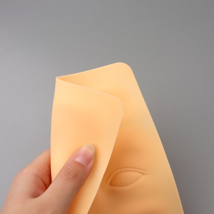 Искусственная кожа для тату и татуажа глаз и бровей, 24,5 × 15 см, цвет бежевый Искусственная кожа для тату и татуажа глаз и бровей, 24,5 × 15 см, цвет бежевый