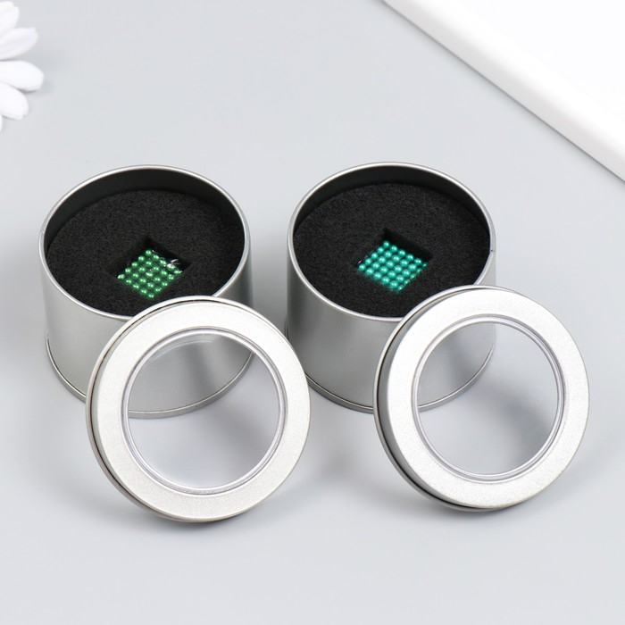 Антистресс магнит Антистресс магнит "Неокуб" 216 шариков d=0,3 см (зелёный)