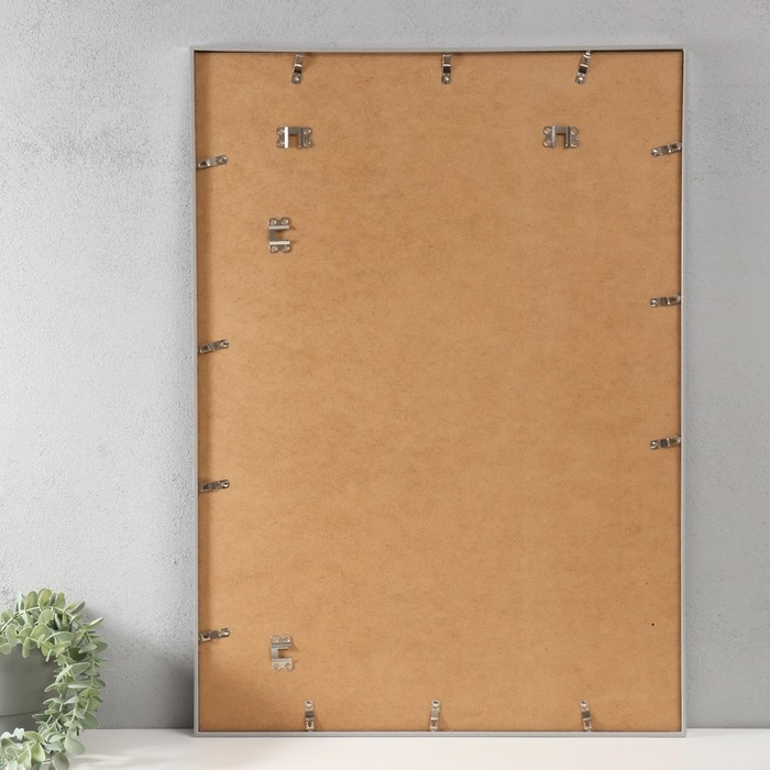 Фоторамка пластик Lida 50х70 см серебро (пластиковый экран) Фоторамка пластик Lida 50х70 см серебро (пластиковый экран)