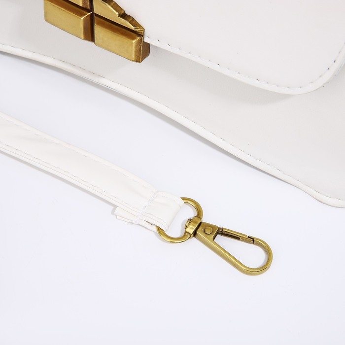 Сумка-мессенджер на магните, цвет белый Сумка-мессенджер на магните, цвет белый