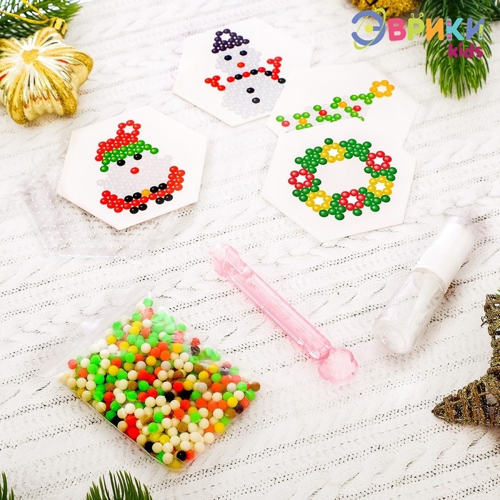 Аквамозаика «Новогодние приключения», 4 фигурки Аквамозаика «Новогодние приключения», 4 фигурки