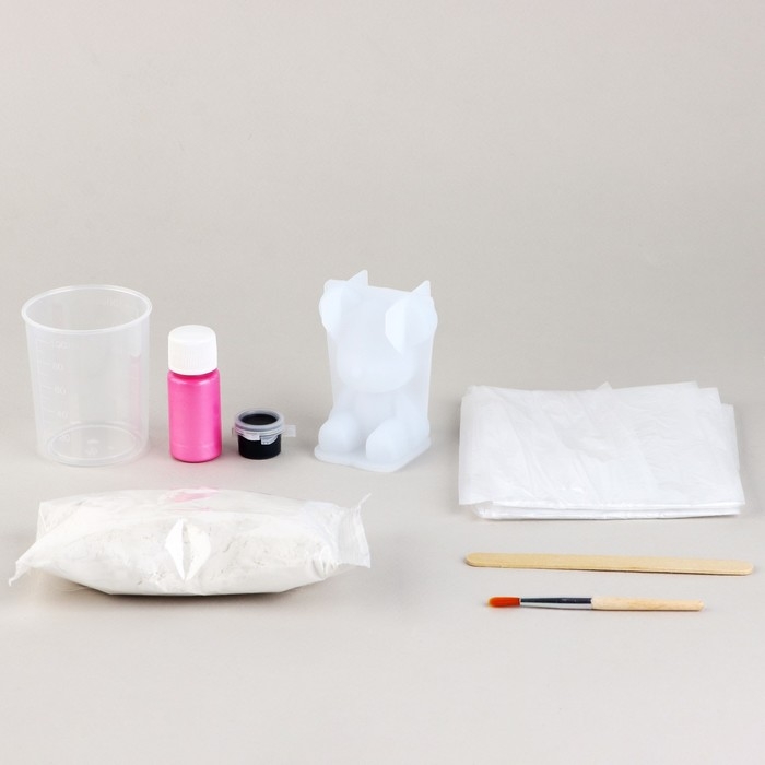 Фигурка гипсовая под раскраску своими руками «Гипсовый мишка», 7 х 6 см, набор для создания Фигурка гипсовая под раскраску своими руками «Гипсовый мишка», 7 х 6 см, набор для создания