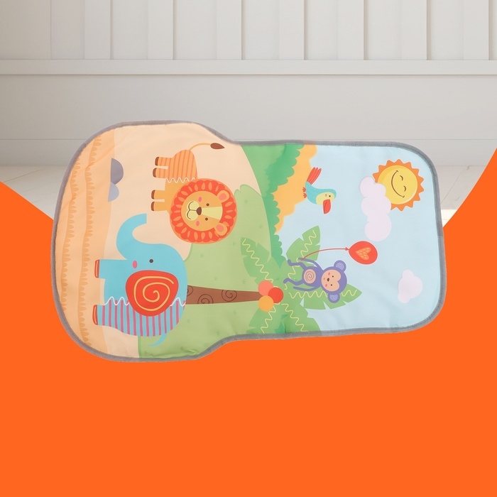 Развивающий коврик-каталка «Сафари», 2 в 1, звуковые эффекты, цвет синий Развивающий коврик-каталка «Сафари», 2 в 1, звуковые эффекты, цвет синий