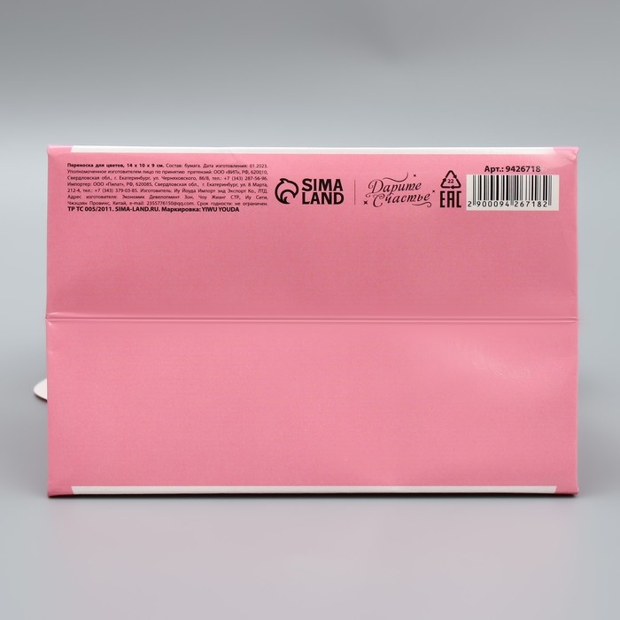 Переноски для цветов «Зайка», 14 × 10 × 9 см