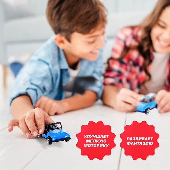 Набор металлических машин «Полиция», 5 штук, масштаб 1:64 Набор металлических машин «Полиция», 5 штук, масштаб 1:64