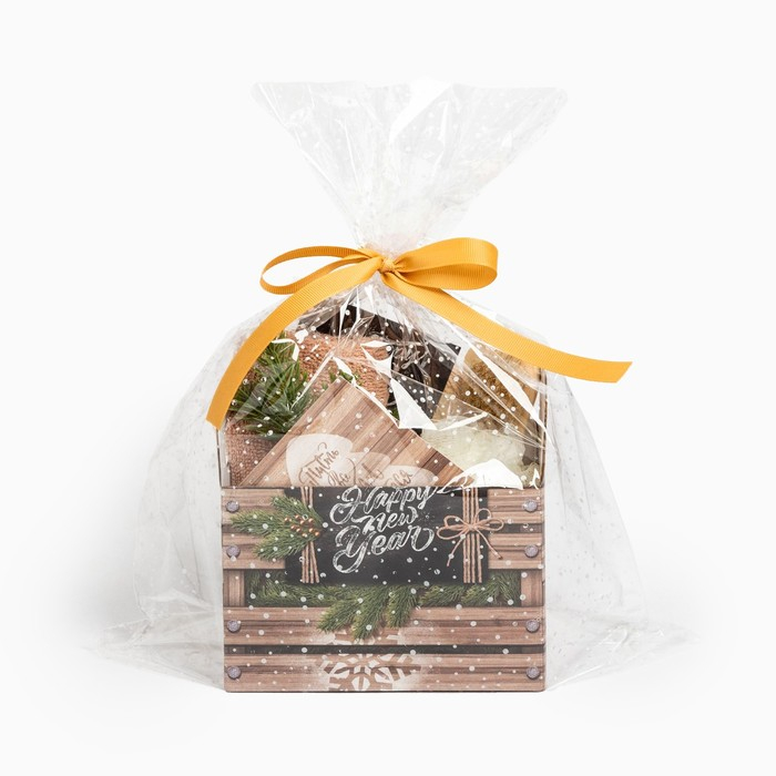 Новогодний подарочный набор Этель  Новогодний подарочный набор Этель "Happy new year", полотенце 30х60 см и аксессуары