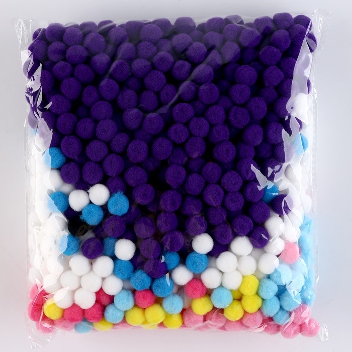 Аппликация помпошками «Единорог», размер — 20 × 20 см, клей 30 мл