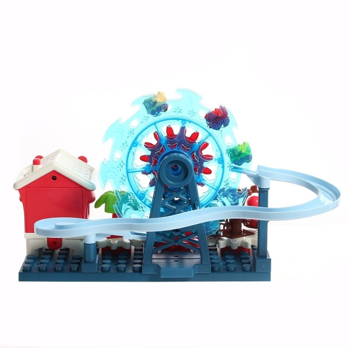 Конструктор развивающий с шестерёнками «Весёлые паровозики», 33 детали Конструктор развивающий с шестерёнками «Весёлые паровозики», 33 детали