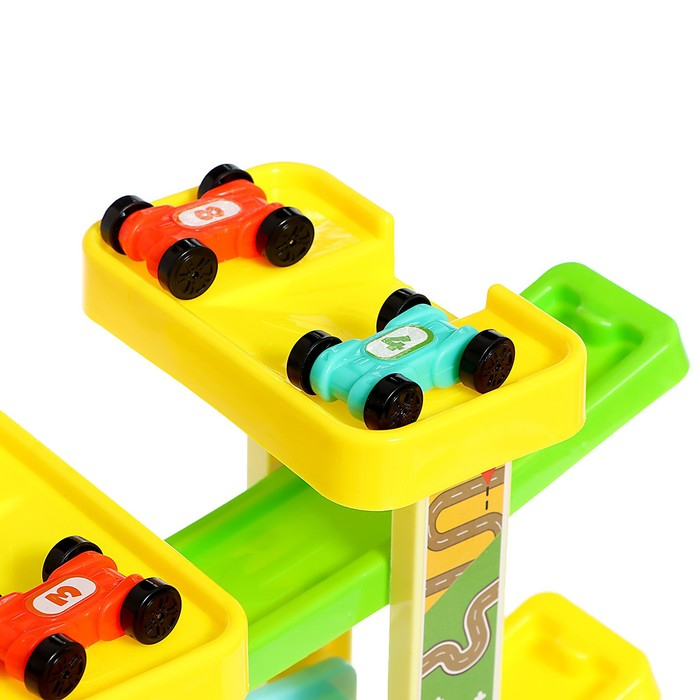 Автотрек развивающий «Гонки по склону», в комплекте 8 машинок Автотрек развивающий «Гонки по склону», в комплекте 8 машинок