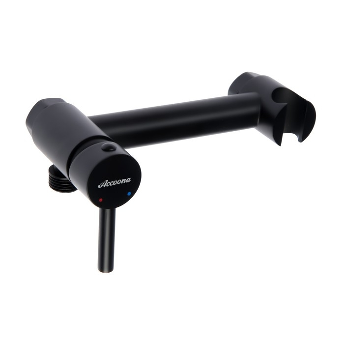 Смеситель для биде Accoona A3290F-2, с гигиеническим душем, настенный, черный Смеситель для биде Accoona A3290F-2, с гигиеническим душем, настенный, черный