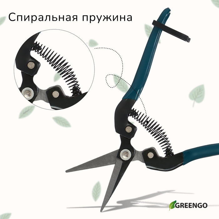Ножницы садовые, 8 Ножницы садовые, 8" (20 см), с пластиковыми ручками, Greengo