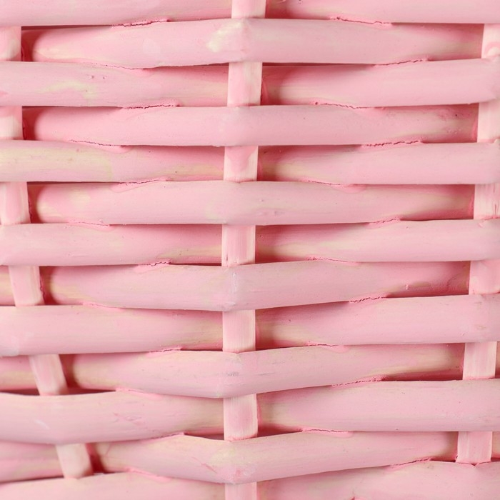 Набор корзин плетеных, ива, 24x13/26 см, 18x11/23 см, 2 шт, розовый Набор корзин плетеных, ива, 24x13/26 см, 18x11/23 см, 2 шт, розовый