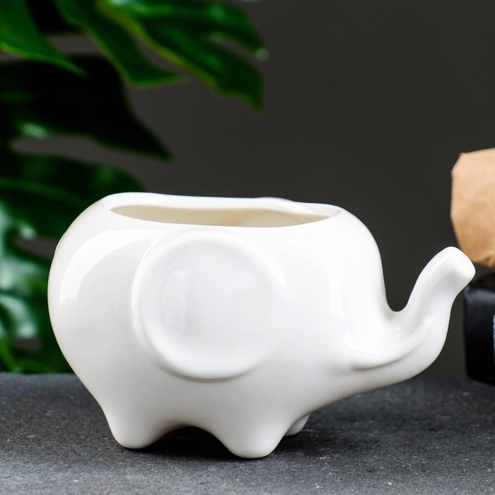 Горшок  Горшок "Слоник Уайти" 13х9х7,5см