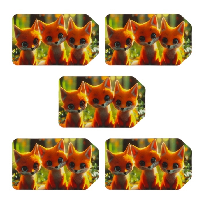 Набор шильдиков  Набор шильдиков "Милые зверята" 4 вида, 20 штук, 5,5 х 8 см