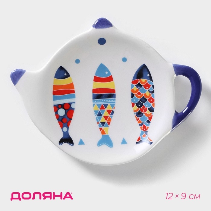 Подставка под чайный пакетик Доляна «Емеля», 12×8,4 см Подставка под чайный пакетик Доляна «Емеля», 12×8,4 см