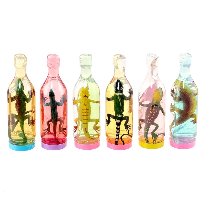 Лизун «Ящер в бутылке», 13 см, цвета МИКС Лизун «Ящер в бутылке», 13 см, цвета МИКС