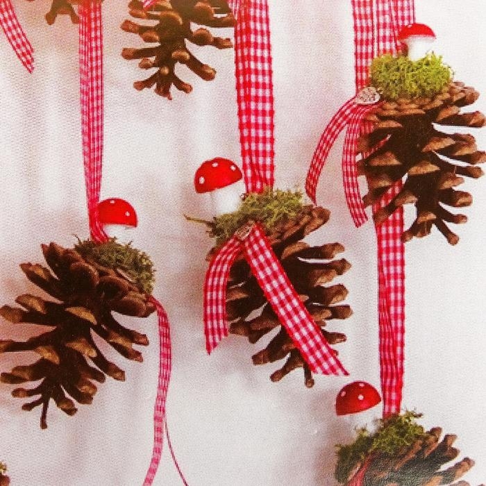 Набор для создания подвесной ёлочной игрушки из шишек «Прелесть» Набор для создания подвесной ёлочной игрушки из шишек «Прелесть»