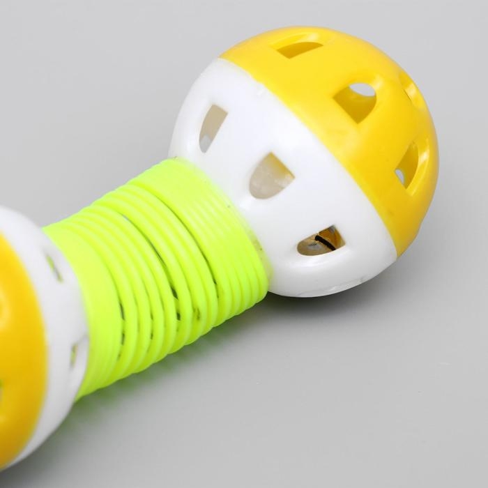 Игрушка для кошек  Игрушка для кошек "Два шарика на пружинке", шарики 4 см, микс цветов