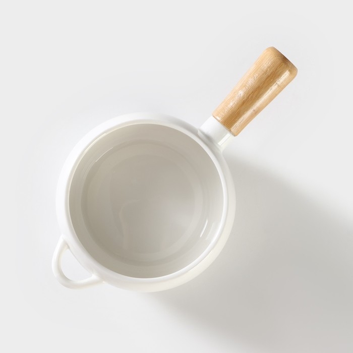 Супница фарфоровая с ручкой на бамбуковой подставке BellaTenero, 400 мл, 20,5×11,5×6,5 см, цвет белый Супница фарфоровая с ручкой на бамбуковой подставке BellaTenero, 400 мл, 20,5×11,5×6,5 см, цвет белый