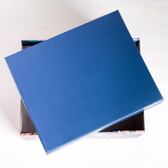 Коробка подарочная складная, упаковка, Tropical, 31 х 25.5 х 16 см Коробка подарочная складная, упаковка, Tropical, 31 х 25.5 х 16 см