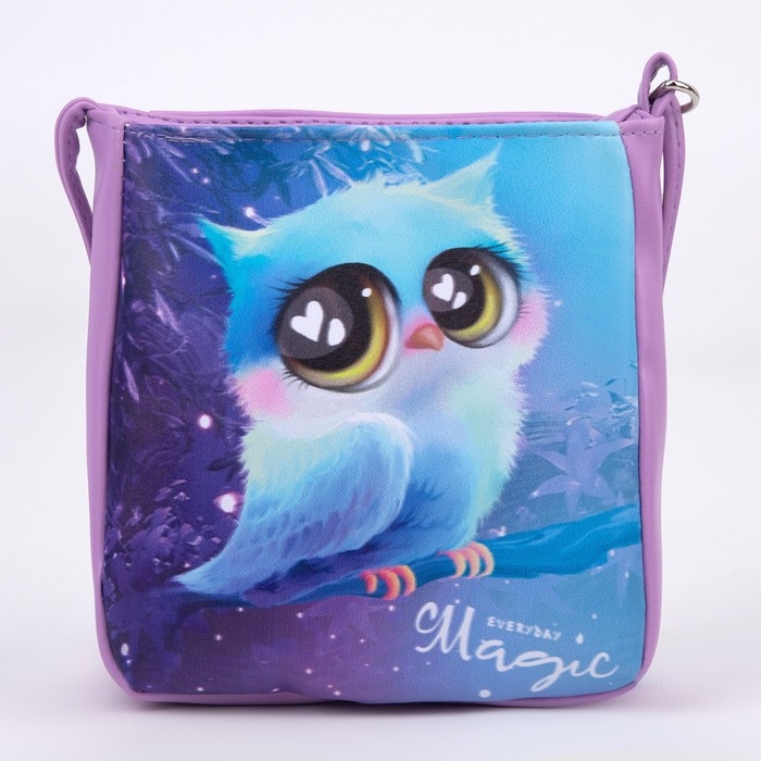 Сумка детская для девочки «Совушка» из эко-кожи, на ремешке, 17х12х5 см Сумка детская для девочки «Совушка» из эко-кожи, на ремешке, 17х12х5 см