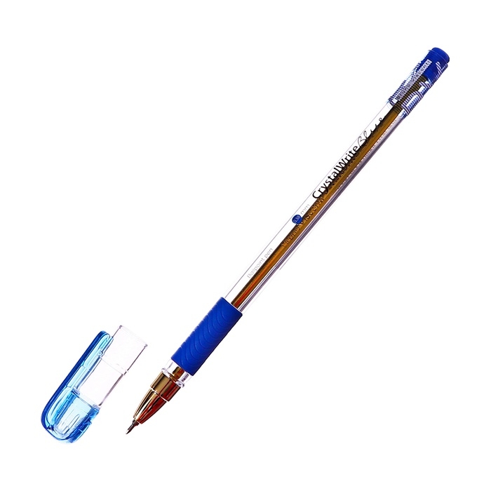 РУЧКА РУЧКА "CrystalWrite" ШАРИКОВАЯ, 0.38 ММ, СИНЯЯ