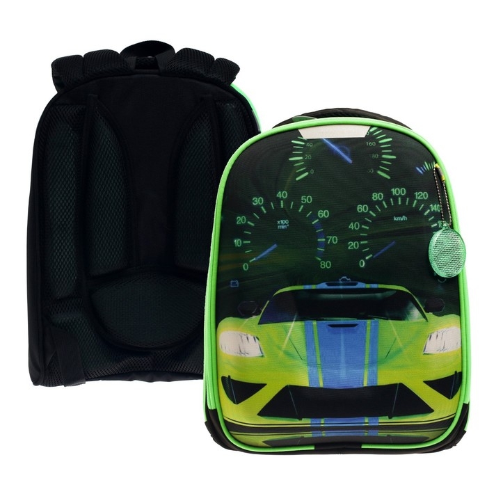 Рюкзак каркасный школьный, 37 х 28 х 19 см, Calligrata К Рюкзак каркасный школьный, 37 х 28 х 19 см, Calligrata К "Тачка"