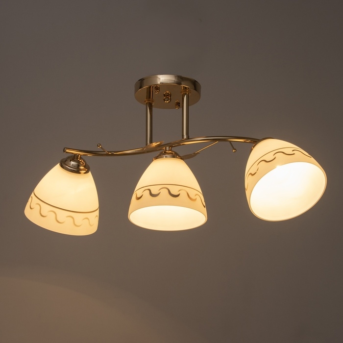 Люстра Люстра "Аквила" 3хЕ27 40Вт золото 58х26 см