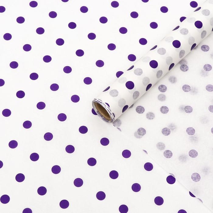 Бумага силиконизированная «Горох», фиолетовый, для выпечки, 0,38 х 5 м Бумага силиконизированная «Горох», фиолетовый, для выпечки, 0,38 х 5 м