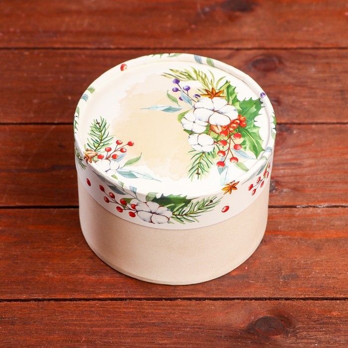 Новый год. Коробка Новый год. Коробка "Новогоднее украшение" завальцованная без окна ,13 х 8,5 см
