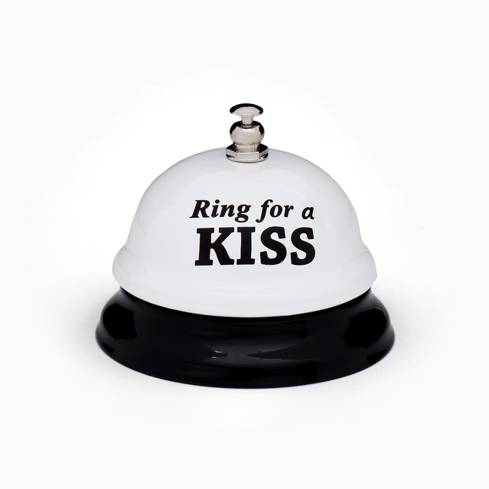Звонок настольный  Звонок настольный "Ring for a kiss", 7.5 х 7.5 х 6 см