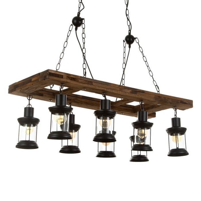 Люстра Люстра "Аксель" 8хЕ27 40Вт черный 100х100 см