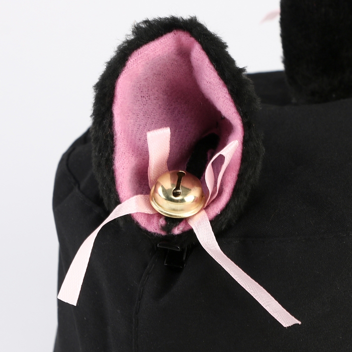 Панама детская для девочки «Кошка», цвет чёрный, р-р 54