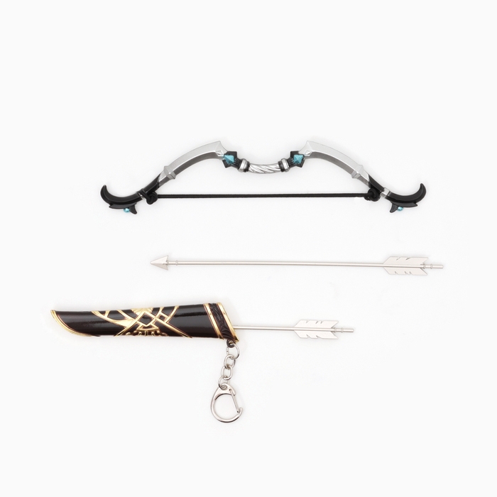 Сувенирное оружие мини Сувенирное оружие мини "Лук Геншин" брелок, 26см, черный