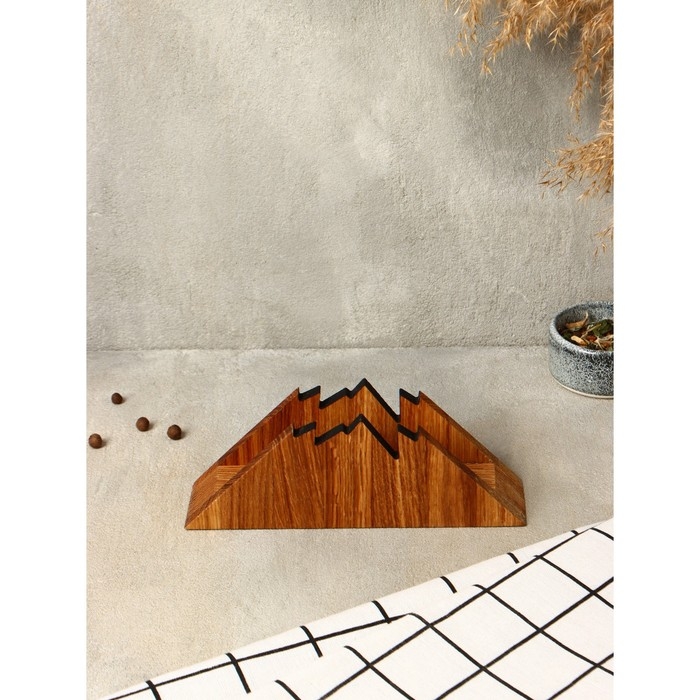 Салфетница «Гора», 18,5×7 см, дуб Салфетница «Гора», 18,5×7 см, дуб