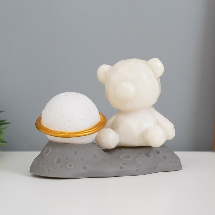 Светильник Светильник "Медвежонок у сатурна" 2Вт LED LR44 5х8х13см