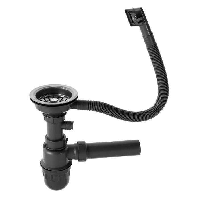 Мойка кухонная MIXLINE 528191, врезная, 0.6 мм, 57х45х16 см, правая, вып. 3 1/2 Мойка кухонная MIXLINE 528191, врезная, 0.6 мм, 57х45х16 см, правая, вып. 3 1/2",сифон б/гоф