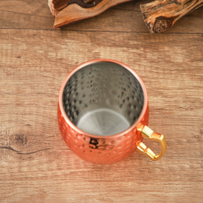 Кружкa из нержавеющей стали «Московский мул», 500 мл, толщинa 0,8 мм, цвет медный Кружкa из нержавеющей стали «Московский мул», 500 мл, толщинa 0,8 мм, цвет медный