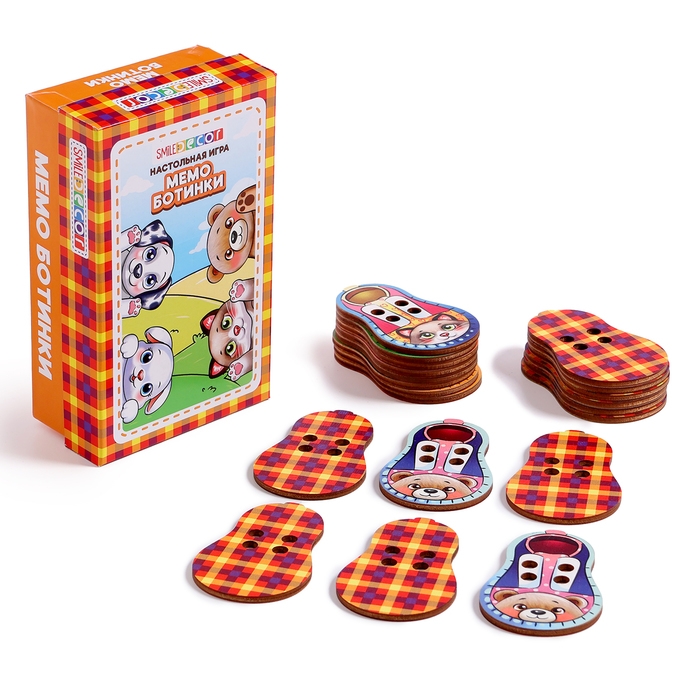 Настольная игра «Мемо. Ботинки» Настольная игра «Мемо. Ботинки»