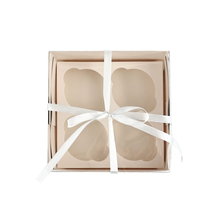 Коробка для капкейков, кондитерская упаковка, 4 ячейки «Для тебя особенный подарок», 16 х 16 х 10 см Коробка для капкейков, кондитерская упаковка, 4 ячейки «Для тебя особенный подарок», 16 х 16 х 10 см