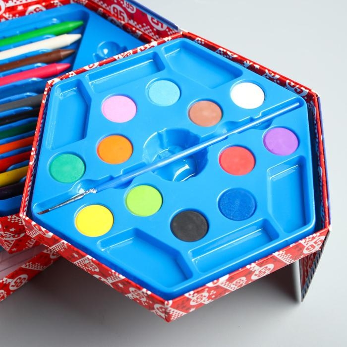 Набор для творчества, 48 предметов, Тачки Набор для творчества, 48 предметов, Тачки