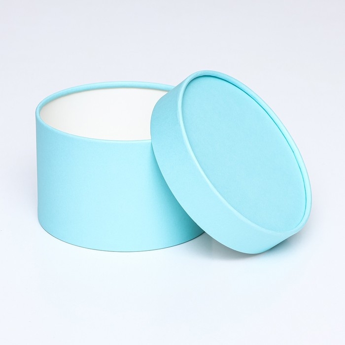 Подарочная коробка Подарочная коробка "Аквамарин" голубой, завальцованная без окна, 16 х 9 см