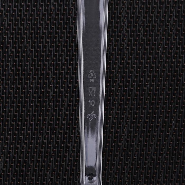 Набор одноразовых вилок, 18 см, 10 шт, цвет прозрачный