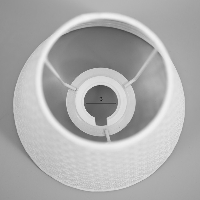 Абажур для люстры Абажур для люстры "Кружево" E27/Е14 белый 15х15х13 см