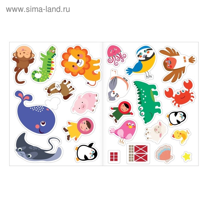 Наклейки обучающие «Кто где живёт?» 12 стр. Наклейки обучающие «Кто где живёт?» 12 стр.