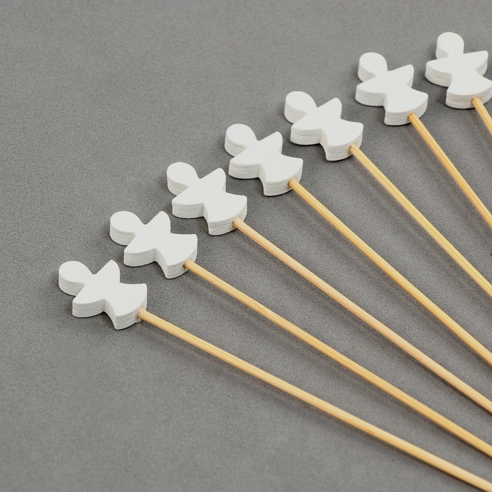 Шпажки деревянные «Ангелочек», 12 см, набор 12 шт. Шпажки деревянные «Ангелочек», 12 см, набор 12 шт.