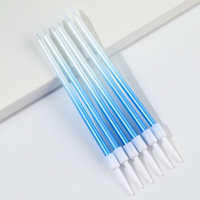 Свечи для торта «В твой особенный день», синие, 6 шт., 13 х 0,4 см Свечи для торта «В твой особенный день», синие, 6 шт., 13 х 0,4 см