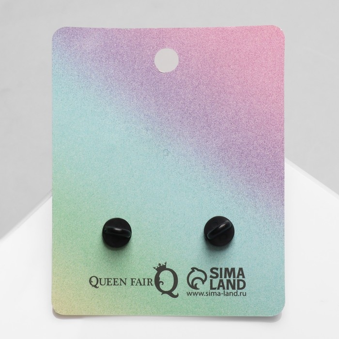 Набор значков (2 шт.) «Эмоции», цветной в чёрном металле Набор значков (2 шт.) «Эмоции», цветной в чёрном металле